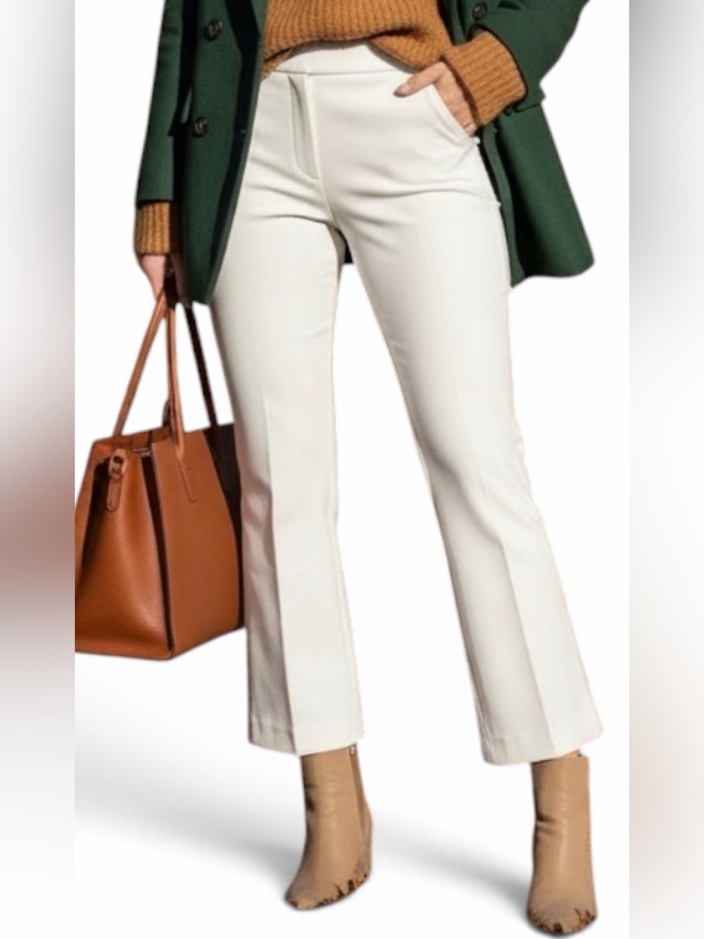 SPANX White Kick Flare Pant NEW WITH TAGS Women’s Classic Flattering